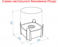 Биокамин настольный 