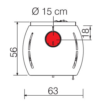 Печь FLAMMA 14 CS BORDEAUX (EdilKamin)
