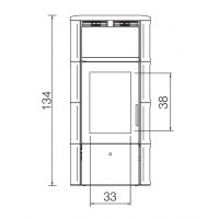 Печь FLAMMA 14 CS GRIGIO SCURO (EdilKamin)
