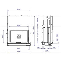 Каминная топка F 1100B (Stav)
