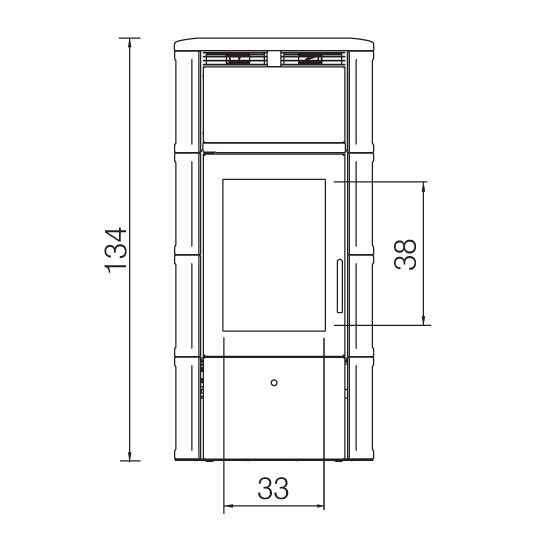 Печь FLAMMA 14 CS PERGAMENA (EdilKamin)