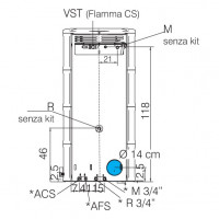 Печь FLAMMA 14 CS PERGAMENA (EdilKamin)