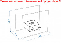 Биокамин настольный 