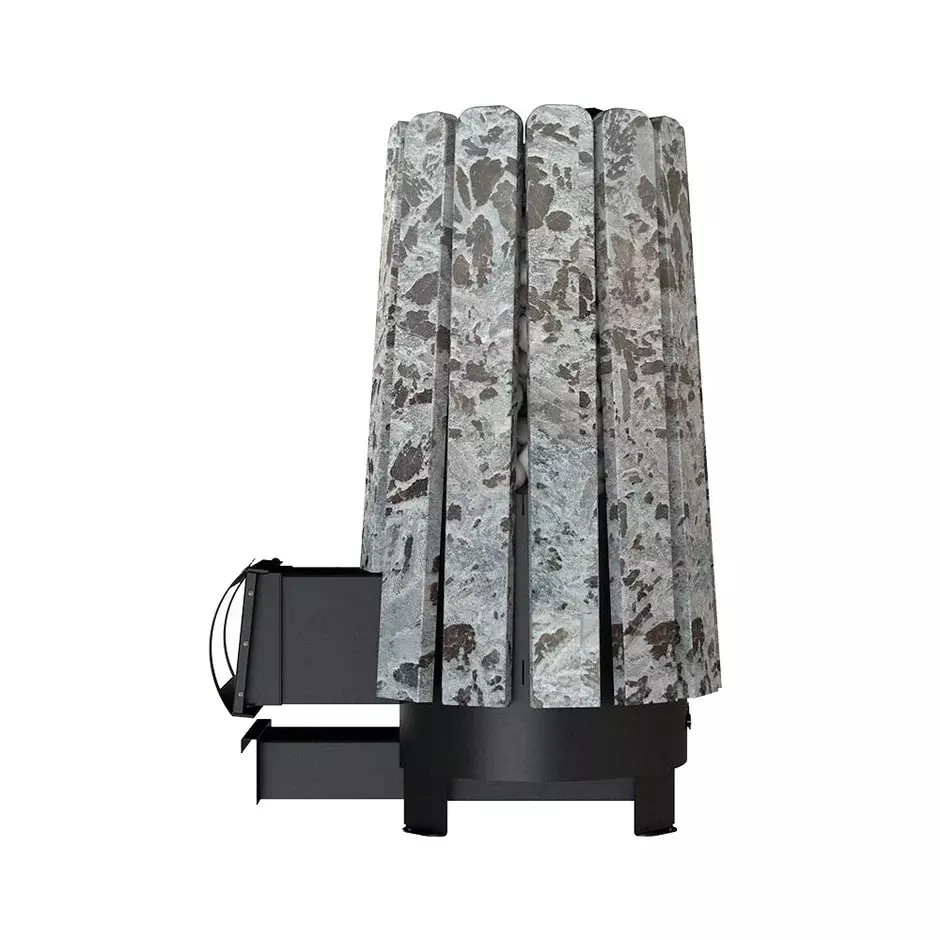 Дровяная банная печь Grill'D Cometa Vega 180 Long Stone Pro (Серпентинит)