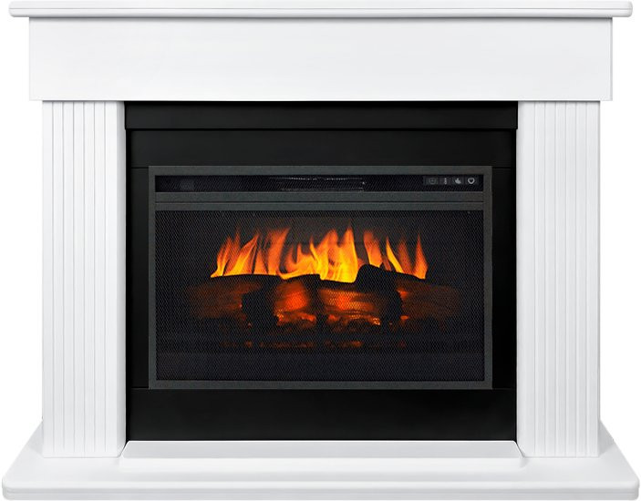 Каминокомплект Mozart SFT (Разборный) - Белый с очагом Vision 26 EF LED 3D FX