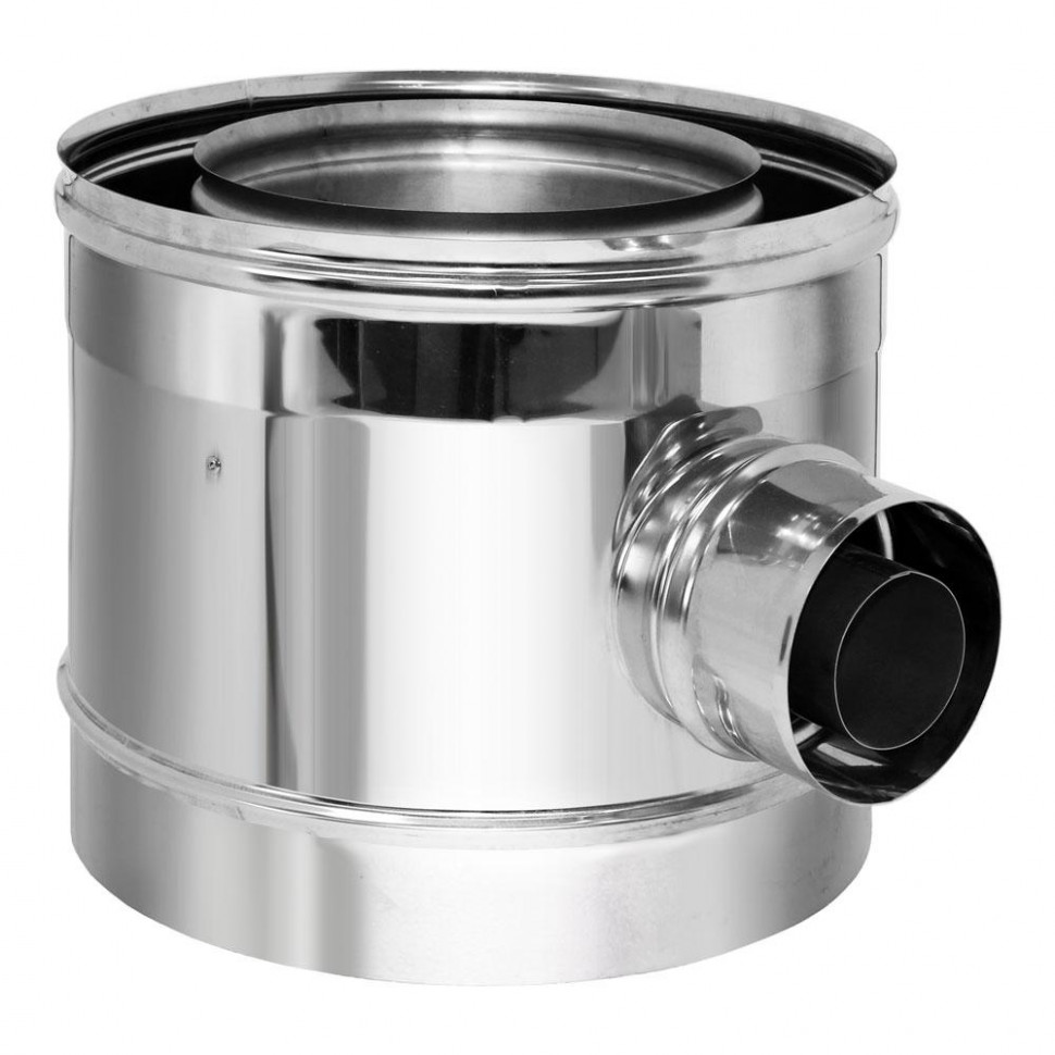 Тройник 90° VCR D250/350 выход D60/100, AISI 321/304 (Вулкан)