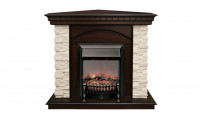 Электрокамин Elford Corner AO с очагом Fobos Lux BL S