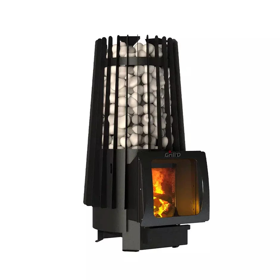 Дровяная банная печь Grill'D Cometa Vega 180 Short Window Max