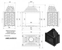 Каминная топка Kratki AMELIA/DECO