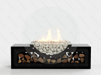 Напольный биокамин Lux Fire 