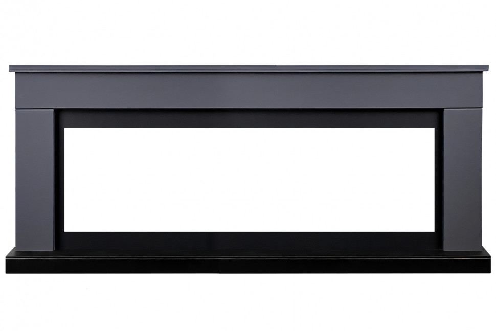 Каминокомплект Bergen 60 SFT (Разборный) - Серый графит с очагом Vision 60 LOG LED