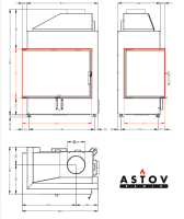 Каминная топка Астов П2С 800