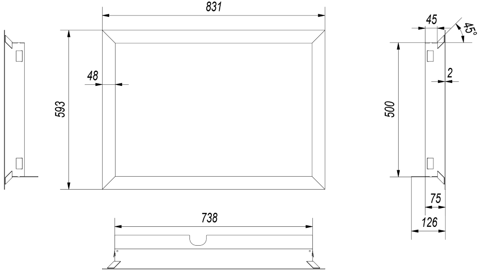 Рамка для топки MBO/G