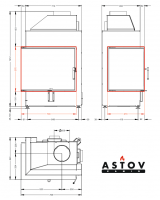 Каминная топка Астов П2С 700