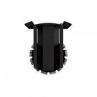 Дровяная банная печь Grill'D Cometa Vega 180 Window Stone (Серпентинит)