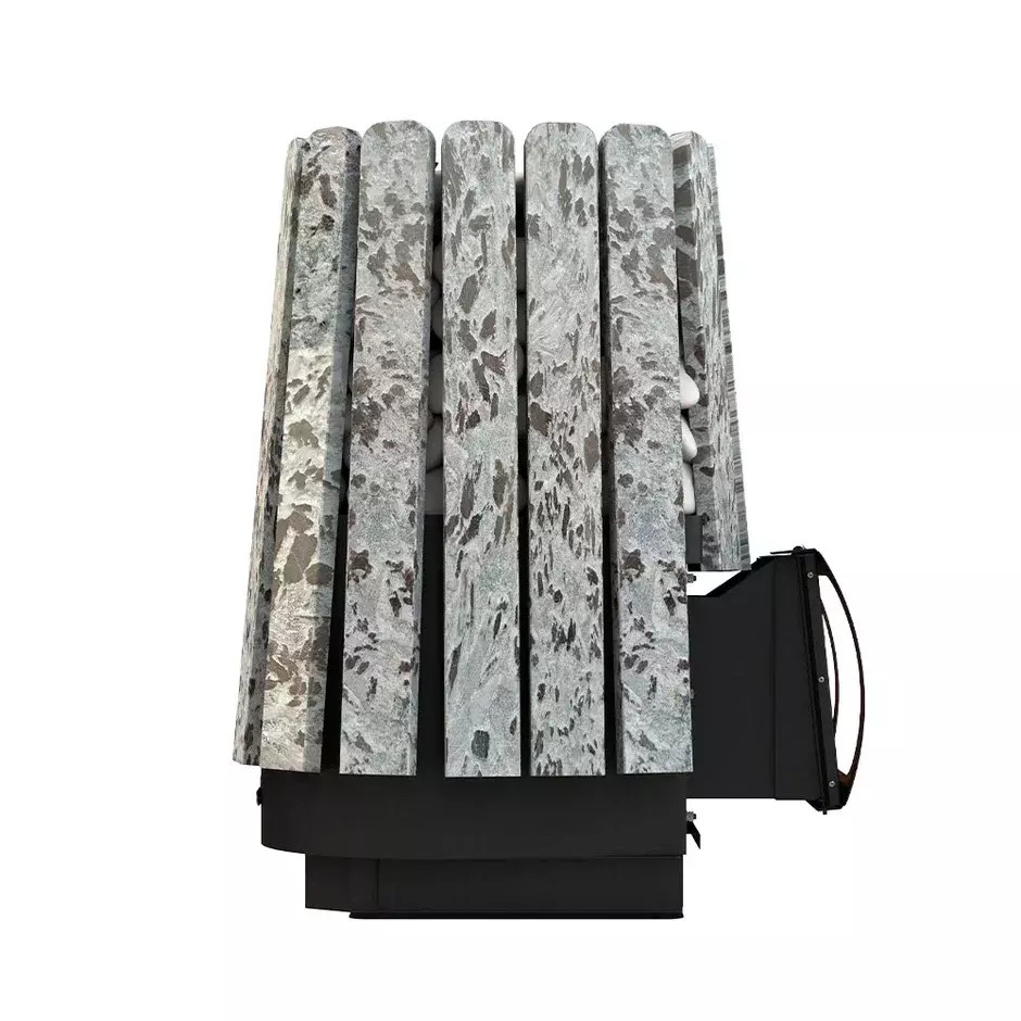 Дровяная банная печь Grill'D Cometa Vega 350 Short Window Max Stone (Серпентинит)