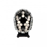 Дровяная банная печь Grill'D Cometa Vega 350 Short Window Max Stone (Серпентинит)