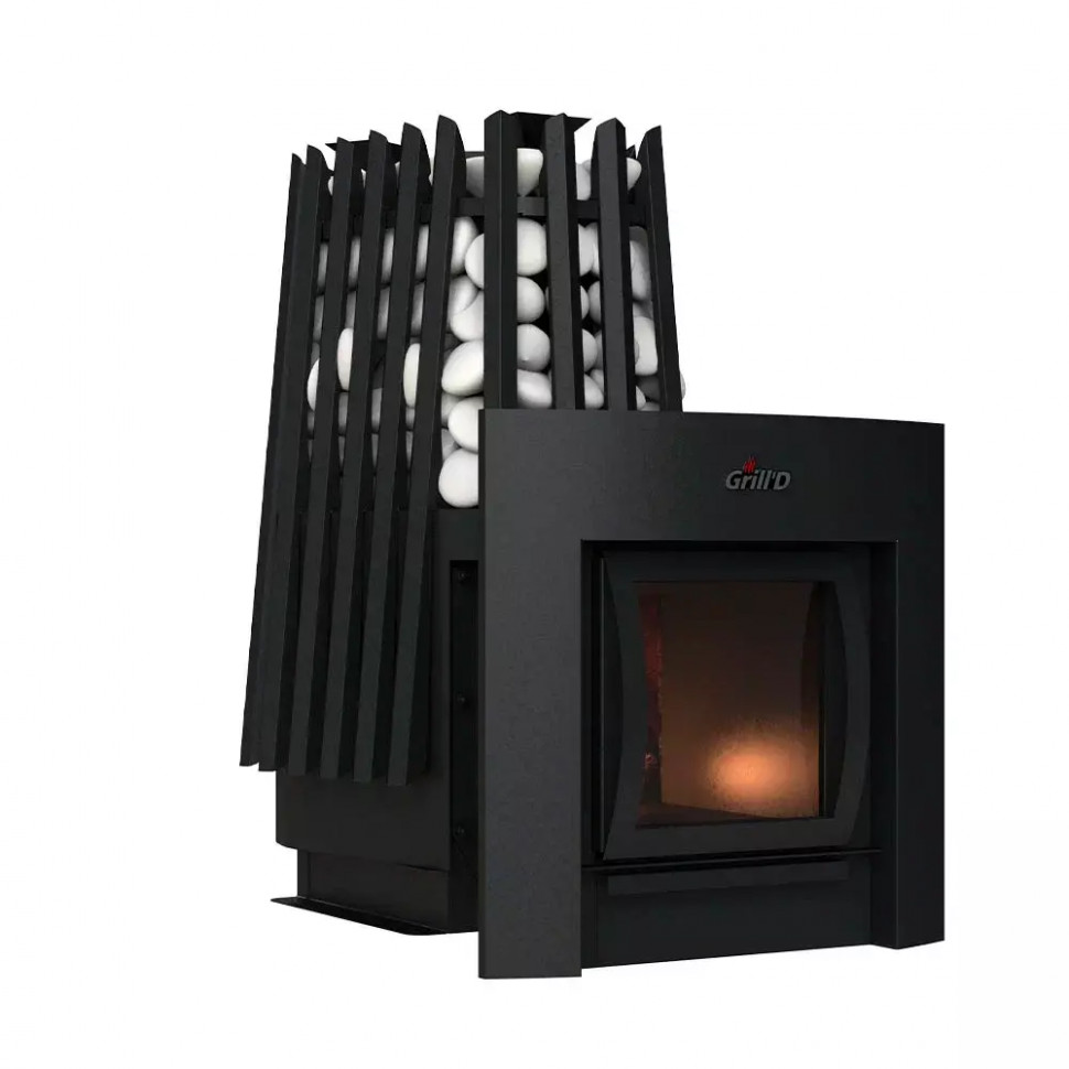 Дровяная банная печь Grill'D Cometa Vega 350 Window Max