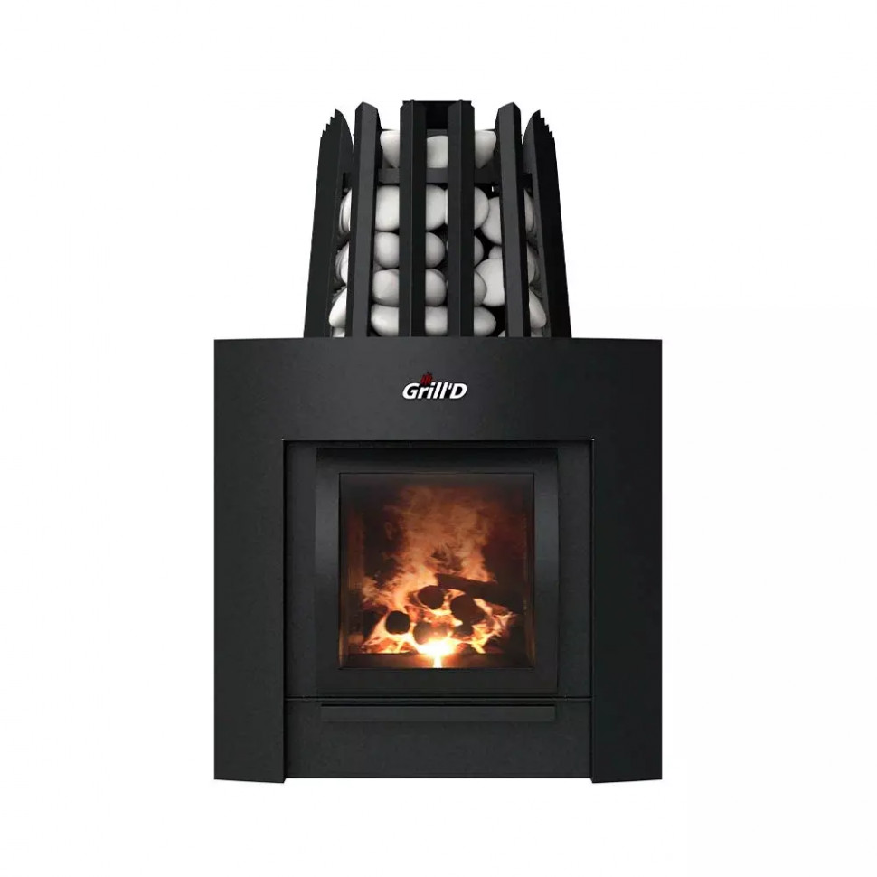 Дровяная банная печь Grill'D Cometa Vega 350 Window Max