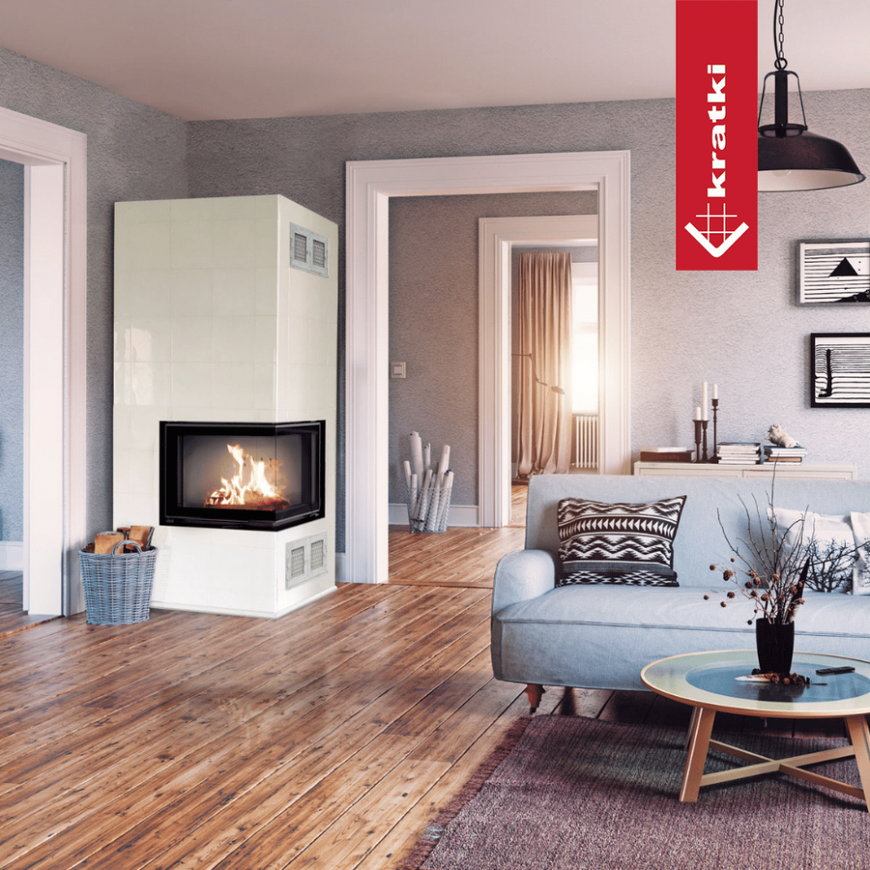 Топка Kratki PRO VNL/700/480 угловое стекло слева, гильотина