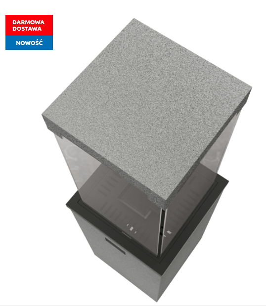 Нагреватель газовый Kratki Patio Light сталь, цвет гранит