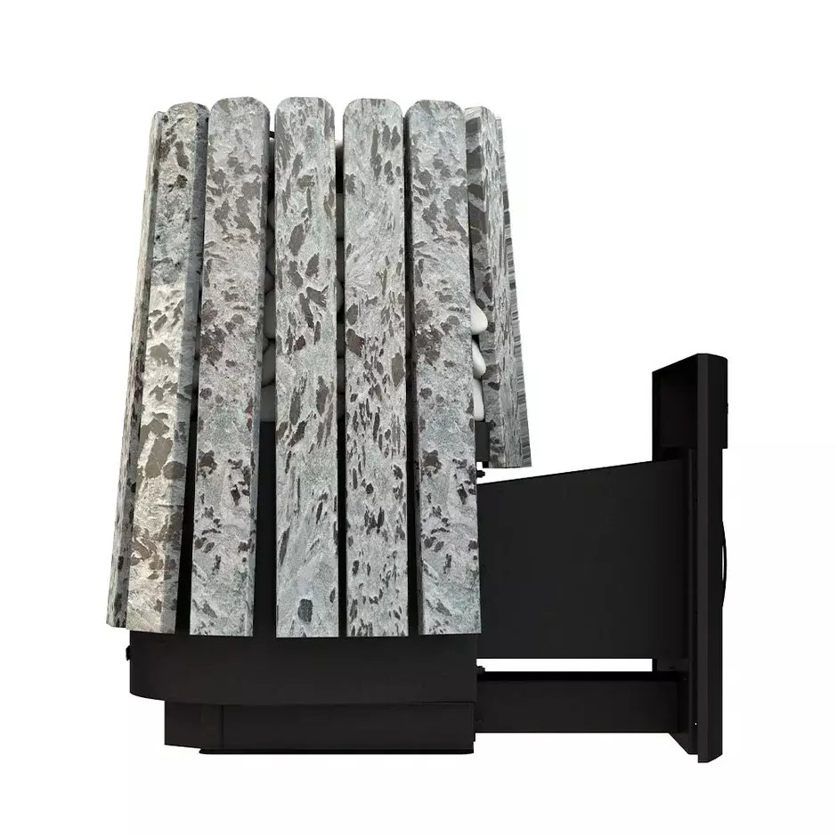 Дровяная банная печь Grill'D Cometa Vega 350 Window Max Stone (Серпентинит)