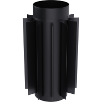 Труба-радиатор 0.5м, стальной д.200