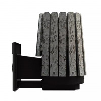 Дровяная банная печь Grill'D Cometa Vega 350 Window Max Stone Pro (Серпентинит)